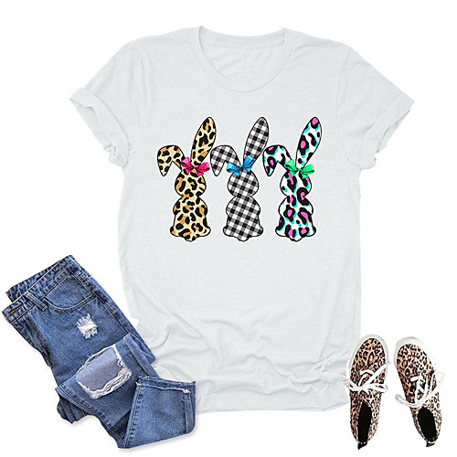 Women's T shirt Graphic Animal Print Round Neck Tops Cotton Basic Basic Top Olive green (color picture) Light gray (color picture) Dark gray (color picture)
Women's T shirt Graphic Animal Print Round Neck Tops Cotton Basic Basic Top Olive green (color picture) Light gray (color picture) Dark gray (color picture)