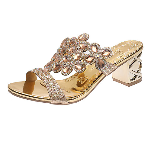 Women's Sandals Chunky Heel Peep Toe Block Heel Sandals Casual Daily PU Rhinestone Solid Colored Black Blue Gold
Women's Sandals Chunky Heel Peep Toe Block Heel Sandals Casual Daily PU Rhinestone Solid Colored Black Blue Gold