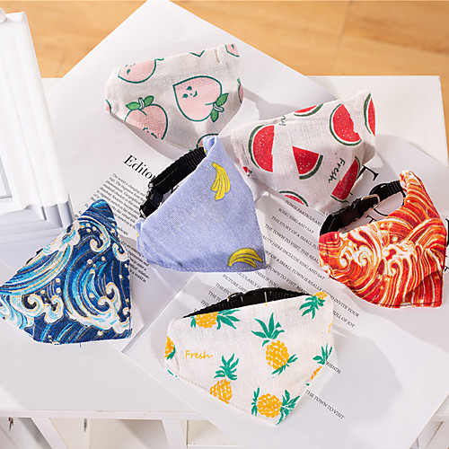 Dog Cat Collar Bandana&Hats Tie / Bow Tie Breathable Adjustable Flexible Durable Outdoor Walking Fruit Nylon Small Dog pineapple banana Red and wind Blue and wind Peach
Dog Cat Collar Bandana&Hats Tie / Bow Tie Breathable Adjustable Flexible Durable Outdoor Walking Fruit Nylon Small Dog pineapple banana Red and wind Blue and wind Peach