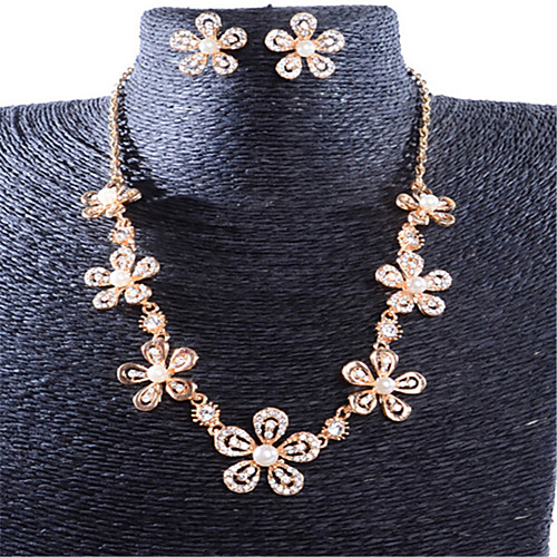 Women's Pearl Jewelry Set Geometrical Flower Stylish Gold Plated Earrings Jewelry Rose Gold For Anniversary Party Evening Prom Festival 1 set
Women's Pearl Jewelry Set Geometrical Flower Stylish Gold Plated Earrings Jewelry Rose Gold For Anniversary Party Evening Prom Festival 1 set