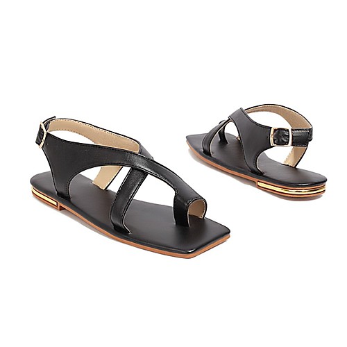 Women's Sandals Bunion Sandals Flat Heel Square Toe PU Synthetics Black Champagne Gold
Women's Sandals Bunion Sandals Flat Heel Square Toe PU Synthetics Black Champagne Gold