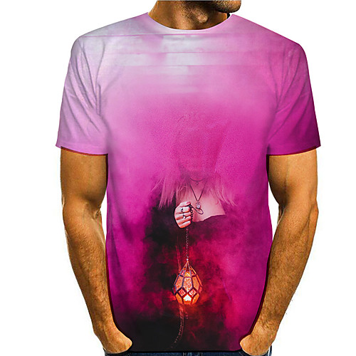 Men's T shirt 3D Print Graphic Graphic Prints 3D Print Short Sleeve Daily Tops Basic Casual Blushing Pink
Men's T shirt 3D Print Graphic Graphic Prints 3D Print Short Sleeve Daily Tops Basic Casual Blushing Pink