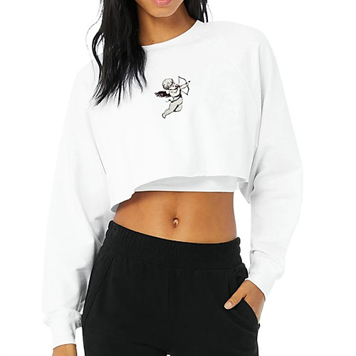Women's Crop Top Pullover Sweatshirt Human Crop Top Print Daily Going out Hot Stamping Casual Streetwear Hoodies Sweatshirts Yellow Gray White
Women's Crop Top Pullover Sweatshirt Human Crop Top Print Daily Going out Hot Stamping Casual Streetwear Hoodies Sweatshirts Yellow Gray White
