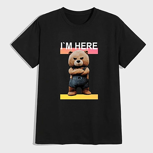 Men's Unisex Tee T shirt Shirt Hot Stamping Graphic Prints Toy Bear Plus Size Print Short Sleeve Casual Tops 100% Cotton Basic Designer Big and Tall Round Neck Black / Summer
Men's Unisex Tee T shirt Shirt Hot Stamping Graphic Prints Toy Bear Plus Size Print Short Sleeve Casual Tops 100% Cotton Basic Designer Big and Tall Round Neck Black / Summer