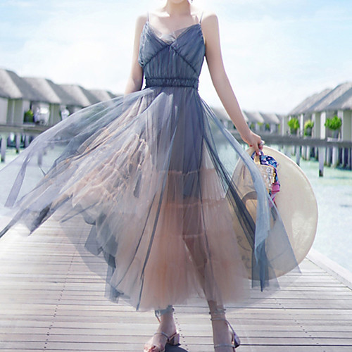 A-Line Color Block Empire Holiday Cocktail Party Dress Spaghetti Strap Sleeveless Ankle Length Tulle with Pleats Overskirt 2021
A-Line Color Block Empire Holiday Cocktail Party Dress Spaghetti Strap Sleeveless Ankle Length Tulle with Pleats Overskirt 2021