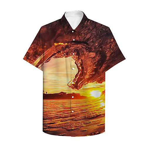 Men's Shirt 3D Print Graphic 3D Landscape Button-Down 3D Print Short Sleeve Casual Tops Casual Hawaiian Orange
Men's Shirt 3D Print Graphic 3D Landscape Button-Down 3D Print Short Sleeve Casual Tops Casual Hawaiian Orange