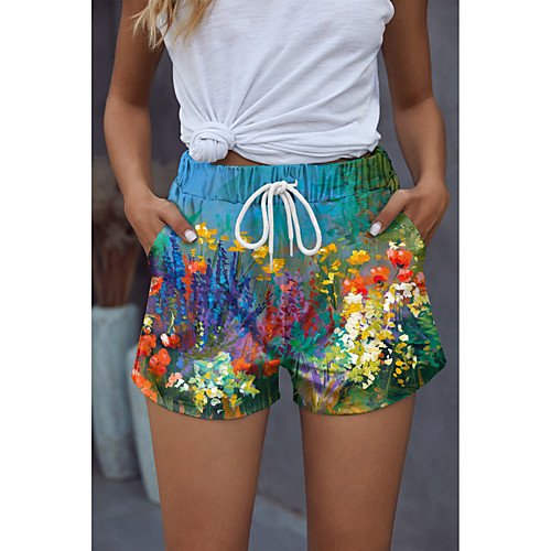 Women's Stylish Basic Comfort Beach Weekend Active Pants Flower / Floral Graphic Prints Short Sporty Elastic Drawstring Design Print Green
Women's Stylish Basic Comfort Beach Weekend Active Pants Flower / Floral Graphic Prints Short Sporty Elastic Drawstring Design Print Green