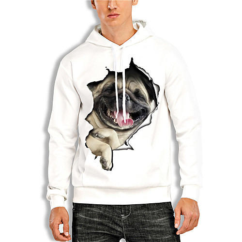 Men's Pullover Hoodie Sweatshirt Dog Graphic Prints Animal Print Hooded Daily Sports 3D Print 3D Print Casual Hoodies Sweatshirts Long Sleeve White Red
Men's Pullover Hoodie Sweatshirt Dog Graphic Prints Animal Print Hooded Daily Sports 3D Print 3D Print Casual Hoodies Sweatshirts Long Sleeve White Red