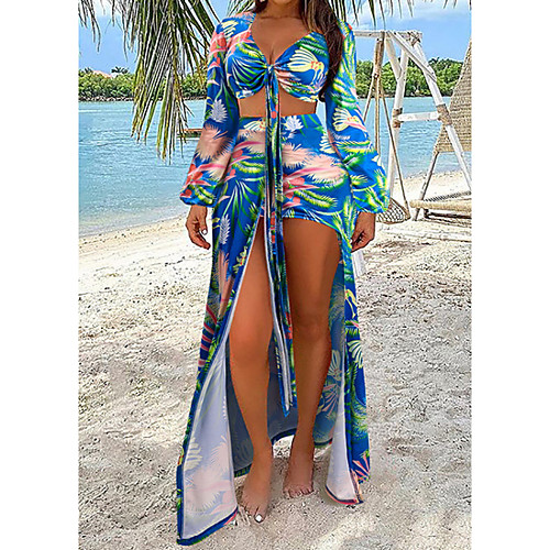 Women's Bikini Swim Dress Swimsuit UV Protection Quick Dry Water Sports Leaf Blue Black Rose Red Swimwear Padded Crop Top Bathing Suits New Casual Sexy / Summer / 2 Piece / Print / Push Up
Women's Bikini Swim Dress Swimsuit UV Protection Quick Dry Water Sports Leaf Blue Black Rose Red Swimwear Padded Crop Top Bathing Suits New Casual Sexy / Summer / 2 Piece / Print / Push Up