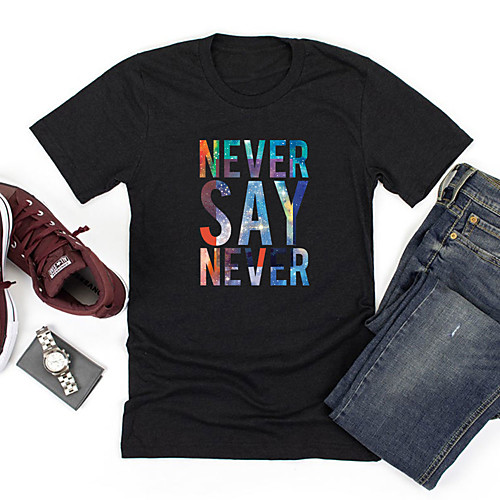 Women's T shirt Graphic Letter Print Round Neck Tops Basic Basic Top Black Blue Blushing Pink
Women's T shirt Graphic Letter Print Round Neck Tops Basic Basic Top Black Blue Blushing Pink