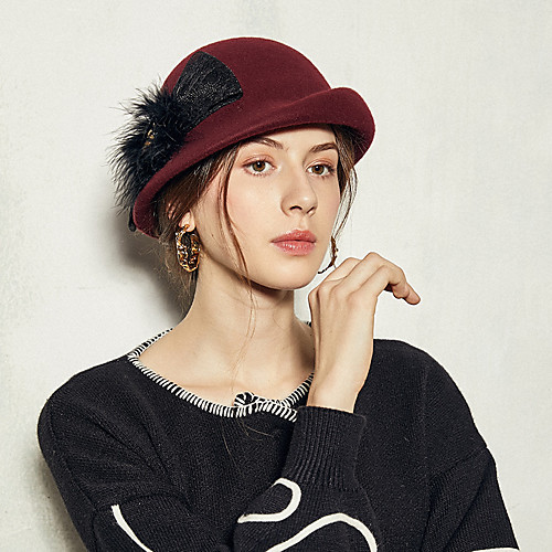 Simple Elegant Wool Hats with Bow(s) / Trim 1 Piece Special Occasion / Party / Evening Headpiece
Simple Elegant Wool Hats with Bow(s) / Trim 1 Piece Special Occasion / Party / Evening Headpiece