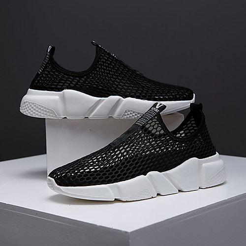 Men's Loafers & Slip-Ons Casual Daily Outdoor Walking Shoes Upstream Shoes Mesh Elastic Fabric Breathable Non-slipping Wear Proof White Black Summer
Men's Loafers & Slip-Ons Casual Daily Outdoor Walking Shoes Upstream Shoes Mesh Elastic Fabric Breathable Non-slipping Wear Proof White Black Summer