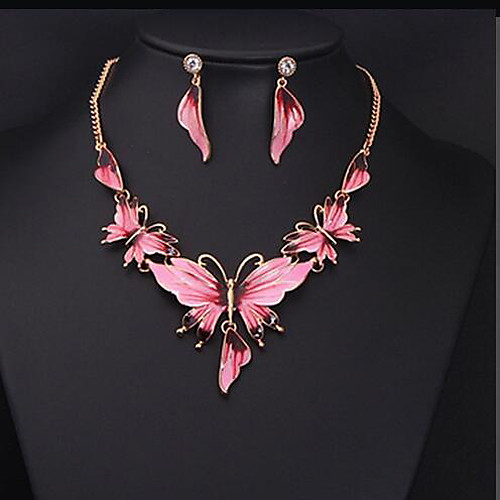 Women's Jewelry Set 3D Butterfly Fashion Resin Earrings Jewelry Blue / Blushing Pink / Green For Christmas Halloween Party Evening Street Gift 1 set
Women's Jewelry Set 3D Butterfly Fashion Resin Earrings Jewelry Blue / Blushing Pink / Green For Christmas Halloween Party Evening Street Gift 1 set