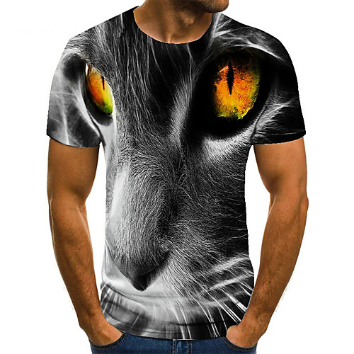 Men's T shirt 3D Print Animal 3D Print Print Short Sleeve Casual Tops Casual Fashion Black / White
Men's T shirt 3D Print Animal 3D Print Print Short Sleeve Casual Tops Casual Fashion Black / White