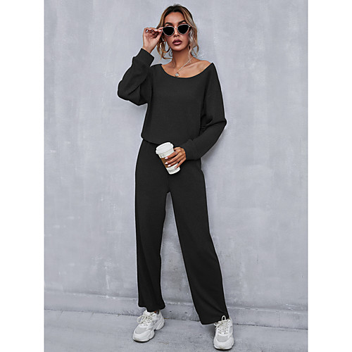 Women's Streetwear Solid Color Date Casual / Daily Two Piece Set Tracksuit T shirt Pant Jogger Pants Tops
Women's Streetwear Solid Color Date Casual / Daily Two Piece Set Tracksuit T shirt Pant Jogger Pants Tops