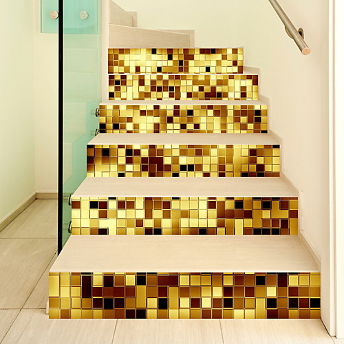 Creative 3d Staircase Stickers Gold Mosaic Diy Decorative Home Stickers Waterproof 3d Stereo Wall Stickers
Creative 3d Staircase Stickers Gold Mosaic Diy Decorative Home Stickers Waterproof 3d Stereo Wall Stickers