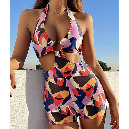 Women's One Piece Monokini Swimsuit Open Back Slim Solid Color Color Block Orange Black Swimwear Padded Crop Top Strap Bathing Suits New Fashion Sexy / Padded Bras
Women's One Piece Monokini Swimsuit Open Back Slim Solid Color Color Block Orange Black Swimwear Padded Crop Top Strap Bathing Suits New Fashion Sexy / Padded Bras