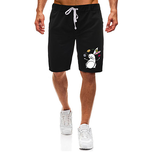 Men's Shorts Casual / Sporty Daily Sports Easter Sweatpants Shorts Pants Rabbit / Bunny Short Zipper Pocket Print Black Light Grey
Men's Shorts Casual / Sporty Daily Sports Easter Sweatpants Shorts Pants Rabbit / Bunny Short Zipper Pocket Print Black Light Grey