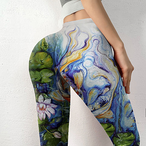 Women's Stylish Novelty Comfort Skinny Leisure Sports Weekend Leggings Pants Lines / Waves Graphic Prints Ankle-Length Sporty Elastic Waist Print Green
Women's Stylish Novelty Comfort Skinny Leisure Sports Weekend Leggings Pants Lines / Waves Graphic Prints Ankle-Length Sporty Elastic Waist Print Green