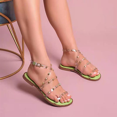 Women's Sandals Boho Bohemia Beach Flat Heel Round Toe PU Color Block Black Pink Green
Women's Sandals Boho Bohemia Beach Flat Heel Round Toe PU Color Block Black Pink Green