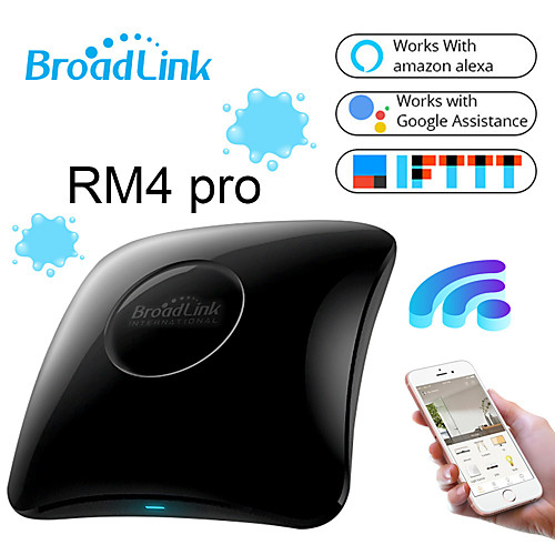 Broadlink RM4 Pro Smart Home Automation WiFi IR RF Universal Intelligent Remote Controller Works With Alexa Google Home
Broadlink RM4 Pro Smart Home Automation WiFi IR RF Universal Intelligent Remote Controller Works With Alexa Google Home