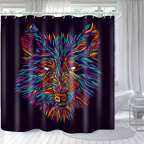 White Eyed Color Wolf Digital Printing Shower Curtain Shower Curtains Hooks Modern Polyester New Design 72 Inch
White Eyed Color Wolf Digital Printing Shower Curtain Shower Curtains Hooks Modern Polyester New Design 72 Inch