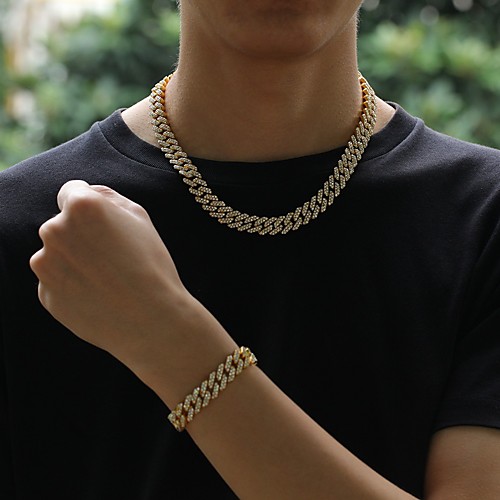 Men's Chains Necklace Cuban Link Hip Hop Alloy Silver Gold 41-60 cm Necklace Jewelry 1pc For Street Gift
Men's Chains Necklace Cuban Link Hip Hop Alloy Silver Gold 41-60 cm Necklace Jewelry 1pc For Street Gift