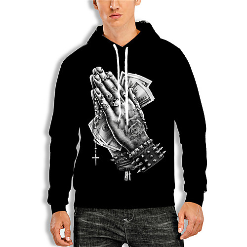 Men's Pullover Hoodie Sweatshirt Print Graphic Prints Print Hooded Daily Sports 3D Print 3D Print Casual Hoodies Sweatshirts Long Sleeve Black
Men's Pullover Hoodie Sweatshirt Print Graphic Prints Print Hooded Daily Sports 3D Print 3D Print Casual Hoodies Sweatshirts Long Sleeve Black