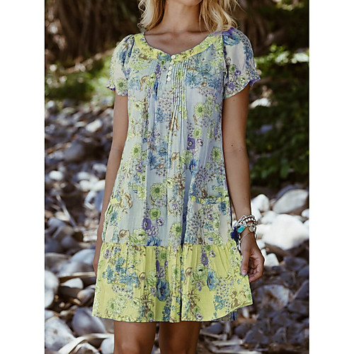 Women's Shift Dress Short Mini Dress Blue Purple Yellow Red Short Sleeve Floral Print Summer V Neck Casual 2021 S M L XL XXL 3XL 4XL 5XL
Women's Shift Dress Short Mini Dress Blue Purple Yellow Red Short Sleeve Floral Print Summer V Neck Casual 2021 S M L XL XXL 3XL 4XL 5XL