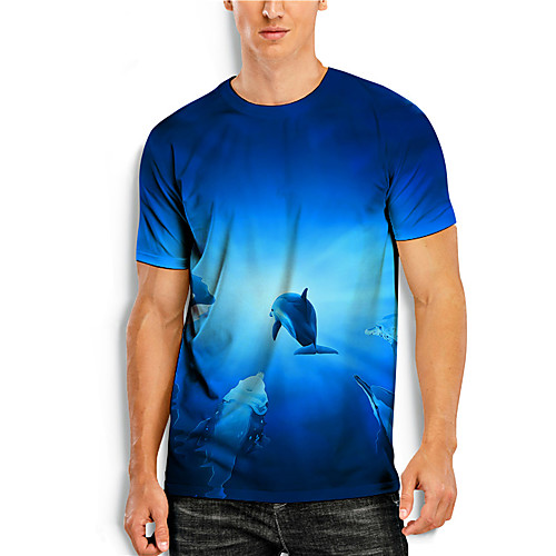 Men's Tees T shirt 3D Print Graphic Prints Shark Animal Print Short Sleeve Daily Tops Casual Designer Big and Tall Blue
Men's Tees T shirt 3D Print Graphic Prints Shark Animal Print Short Sleeve Daily Tops Casual Designer Big and Tall Blue
