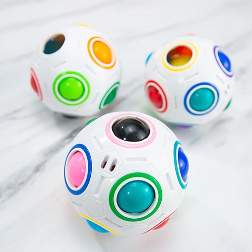 Rainbow Puzzle Ball 3 Pack Magic Rainbow Ball Puzzle Cube Fidget Balls Puzzle Brain Games Fidget Toys for Adult Kids White
Rainbow Puzzle Ball 3 Pack Magic Rainbow Ball Puzzle Cube Fidget Balls Puzzle Brain Games Fidget Toys for Adult Kids White