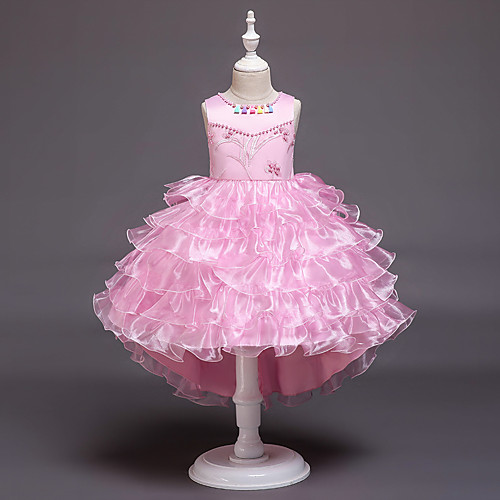 Princess Asymmetrical Flower Girl Dresses Party Satin Sleeveless Jewel Neck with Appliques
Princess Asymmetrical Flower Girl Dresses Party Satin Sleeveless Jewel Neck with Appliques