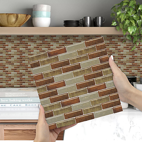 Imitation Epoxy Tile Sticker Brown Mosaic Wall Sticker House Renovation Diy Self-adhesive Pvc Wallpaper Painting Kitchen Waterproof And Oilproof Wall Sticker
Imitation Epoxy Tile Sticker Brown Mosaic Wall Sticker House Renovation Diy Self-adhesive Pvc Wallpaper Painting Kitchen Waterproof And Oilproof Wall Sticker