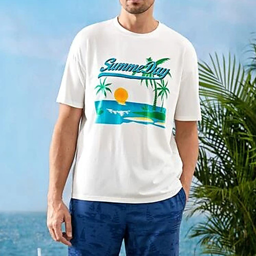 Men's Unisex Tees T shirt Hot Stamping Scenery Graphic Prints Plus Size Print Short Sleeve Casual Tops 100% Cotton Basic Designer Big and Tall White
Men's Unisex Tees T shirt Hot Stamping Scenery Graphic Prints Plus Size Print Short Sleeve Casual Tops 100% Cotton Basic Designer Big and Tall White