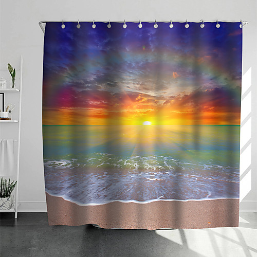 Shower Curtains with Hooks Rustic Sea View At Sunrise Scenery Polyester Novelty Fabric Waterproof Shower Curtain for Bathroom 72 Inch
Shower Curtains with Hooks Rustic Sea View At Sunrise Scenery Polyester Novelty Fabric Waterproof Shower Curtain for Bathroom 72 Inch