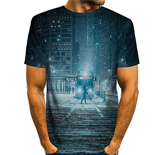 Men's T shirt 3D Print Graphic Graphic Prints 3D Print Short Sleeve Daily Tops Basic Casual Blue
Men's T shirt 3D Print Graphic Graphic Prints 3D Print Short Sleeve Daily Tops Basic Casual Blue
