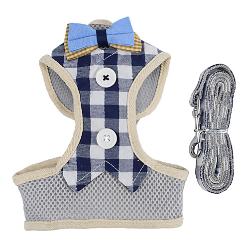 Dog Cat Harness Training Leash Harness Leash Set Adjustable Escape Proof Outdoor Walking Plaid Bowknot Nylon Small Dog Red Blue
Dog Cat Harness Training Leash Harness Leash Set Adjustable Escape Proof Outdoor Walking Plaid Bowknot Nylon Small Dog Red Blue