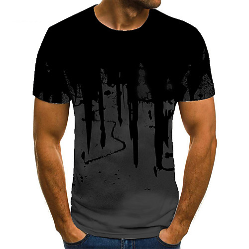 Men's T shirt Shirt 3D Print Geometric 3D Print Print Short Sleeve Casual Tops Casual Fashion Round Neck Black
Men's T shirt Shirt 3D Print Geometric 3D Print Print Short Sleeve Casual Tops Casual Fashion Round Neck Black