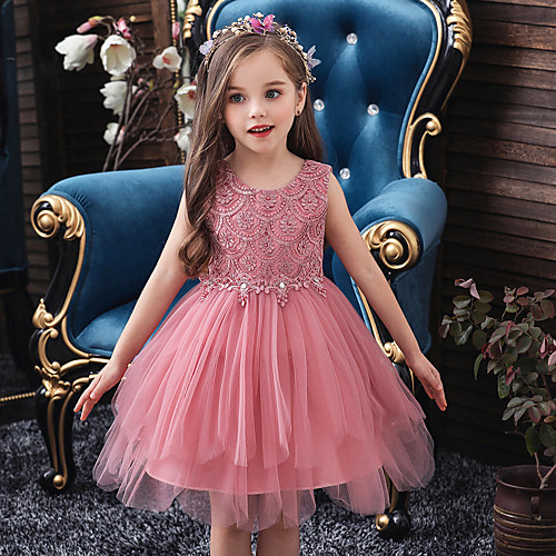 Princess Knee Length Flower Girl Dresses Party Tulle Sleeveless Jewel Neck with Bow(s)
Princess Knee Length Flower Girl Dresses Party Tulle Sleeveless Jewel Neck with Bow(s)