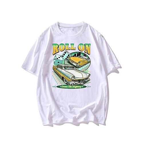 Men's Unisex T shirt Hot Stamping Car Plus Size Print Short Sleeve Casual Tops 100% Cotton Basic Casual Fashion White
Men's Unisex T shirt Hot Stamping Car Plus Size Print Short Sleeve Casual Tops 100% Cotton Basic Casual Fashion White