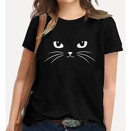 Women's Plus Size Tops T shirt Cat Graphic Animal Print Short Sleeve Round Neck Basic Blue Yellow Blushing Pink Big Size XL XXL 3XL 4XL 5XL / 100% Cotton
Women's Plus Size Tops T shirt Cat Graphic Animal Print Short Sleeve Round Neck Basic Blue Yellow Blushing Pink Big Size XL XXL 3XL 4XL 5XL / 100% Cotton