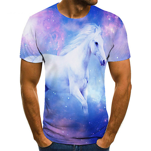 Men's T shirt 3D Print Animal 3D Print Print Short Sleeve Casual Tops Casual Fashion Blushing Pink
Men's T shirt 3D Print Animal 3D Print Print Short Sleeve Casual Tops Casual Fashion Blushing Pink