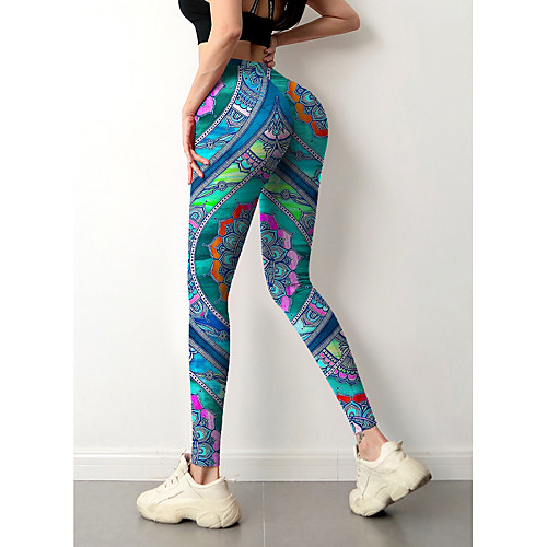 Women's Colorful Fashion Comfort Skinny Weekend Gym Leggings Pants Paisley Geometric Ankle-Length Sporty Elastic Waist Print Blue
Women's Colorful Fashion Comfort Skinny Weekend Gym Leggings Pants Paisley Geometric Ankle-Length Sporty Elastic Waist Print Blue