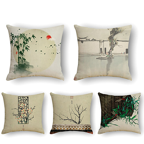 Cushion Cover 5PCS Linen Soft Print Square Throw Pillow Cover Cushion Case Pillowcase for Sofa Bedroom 45 x 45 cm (18 x 18 Inch) Superior Quality Mashine Washable
Cushion Cover 5PCS Linen Soft Print Square Throw Pillow Cover Cushion Case Pillowcase for Sofa Bedroom 45 x 45 cm (18 x 18 Inch) Superior Quality Mashine Washable