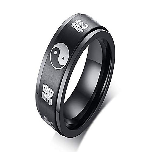Mens Tai Chi Yin Yang Bagua Balance Ring Stainless Steel Taoism Zen Spirit Talisman Spinner Band,Size 12
Mens Tai Chi Yin Yang Bagua Balance Ring Stainless Steel Taoism Zen Spirit Talisman Spinner Band,Size 12