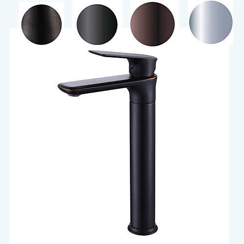 Bathroom Sink Faucet - Rotatable Chrome / Oil-rubbed Bronze / Painted Finishes Centerset Single Handle One HoleBath Taps
Bathroom Sink Faucet - Rotatable Chrome / Oil-rubbed Bronze / Painted Finishes Centerset Single Handle One HoleBath Taps