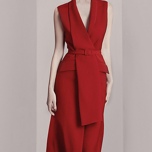 Sheath / Column Minimalist Sexy Wedding Guest Cocktail Party Dress Shirt Collar Sleeveless Tea Length Spandex with Sash / Ribbon 2021
Sheath / Column Minimalist Sexy Wedding Guest Cocktail Party Dress Shirt Collar Sleeveless Tea Length Spandex with Sash / Ribbon 2021