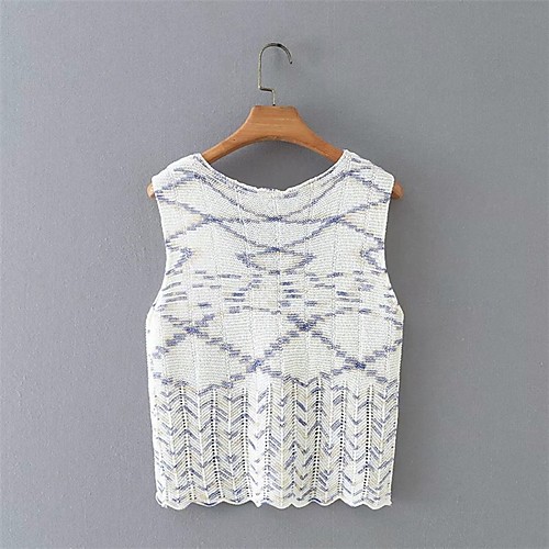 Women's Stylish Knitted Rainbow Vest Sleeveless Sweater Cardigans V Neck Fall Spring White Purple Dusty Rose
Women's Stylish Knitted Rainbow Vest Sleeveless Sweater Cardigans V Neck Fall Spring White Purple Dusty Rose