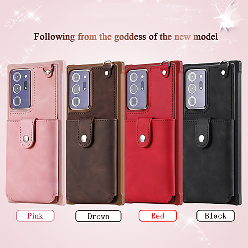 Phone Case For Samsung Galaxy Back Cover Leather Wallet Card S20 S20 Plus S20 ultra S20 FE 5G Note 20 Ultra S10 S10 Galaxy S10 E Note 20 Wallet Card Holder Shockproof Solid Color PU Leather TPU
Phone Case For Samsung Galaxy Back Cover Leather Wallet Card S20 S20 Plus S20 ultra S20 FE 5G Note 20 Ultra S10 S10 Galaxy S10 E Note 20 Wallet Card Holder Shockproof Solid Color PU Leather TPU