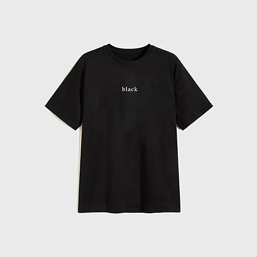 Men's Unisex T shirt Hot Stamping Letter Plus Size Print Short Sleeve Casual Tops 100% Cotton Basic Casual Fashion Black
Men's Unisex T shirt Hot Stamping Letter Plus Size Print Short Sleeve Casual Tops 100% Cotton Basic Casual Fashion Black